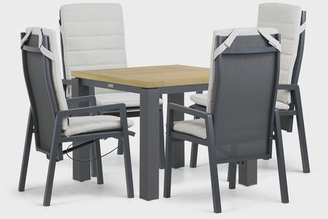 Lifestyle Vivaro/Veneto 90x90 cm dining tuinset 5-delig