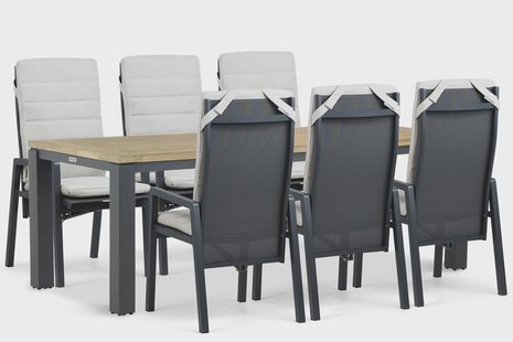 Lifestyle Vivaro/Veneto 230x90 cm dining tuinset 7-delig
