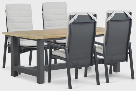 Lifestyle Vivaro/San Francisco 200x100 cm dining tuinset 5-delig
