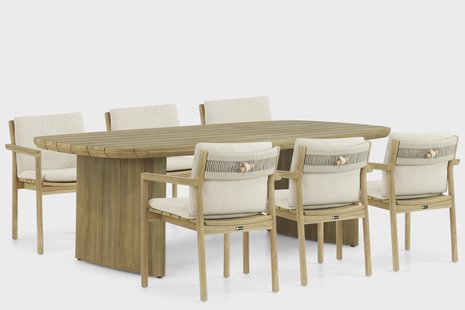 Santika Suka/Falcon 240 cm dining tuinset 7-delig