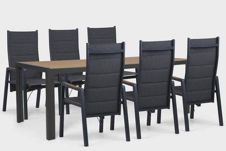 Lifestyle Essence/Creta 210x90 cm dining tuinset 7-delig