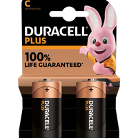 Duracell Alkaline Plus C-batterijen 2 stuks