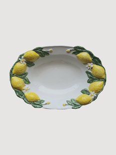 Handbeschilderde serveerplateau Lemon
