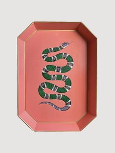 Handbeschilderd decoratief dienblad Flora