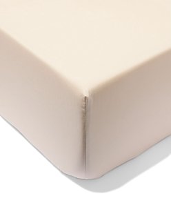 HEMA Hoeslaken 160x200cm hotel katoen percal beige (beige)