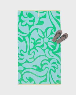 HEMA Kinderstrandlaken 80x140cm velours bloemen (multicolor)