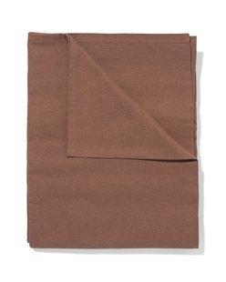 HEMA Tafelkleed 140x240cm katoen donkerbruin (donkerbruin)