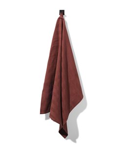 HEMA Theedoek 65x65cm katoen bruin (donkerbruin)