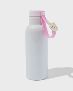 HEMA Waterfles 500ml rvs siliconen kat
