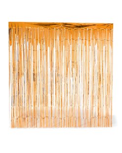 HEMA Glittergordijn 200x200cm WK (oranje)