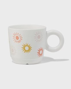 HEMA Mok 300ml keramiek reliëf zonnetjes