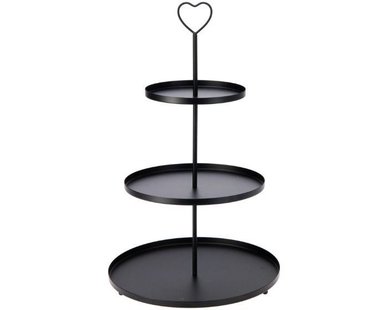 Etagere 30x30x48cm Zwart