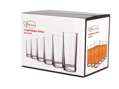 Daily Home Longdrinkglas Set Van 6