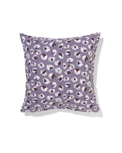 HEMA Kussenhoes 40x40cm katoen bloemen paars (multi)