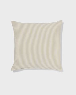 HEMA Kussenhoes 50x50cm katoen strepen bruin (bruin)