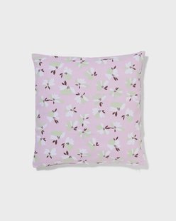 HEMA Kussenhoes 50x50cm katoen bloemen roze (roze)
