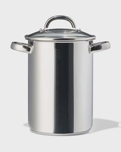 HEMA Aspergepan 4.4L Ø16 rvs met inzetmandje (metaal)