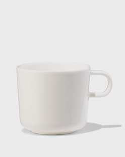 HEMA Koffiekopje 200ml Knap new bone china wit (wit)
