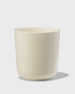 HEMA Cappuccinomok 350ml Knap new bone china geel (geel)