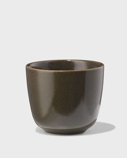 HEMA Koffiekopje 185ml Puur aardewerk donkerbruin (donkerbruin)