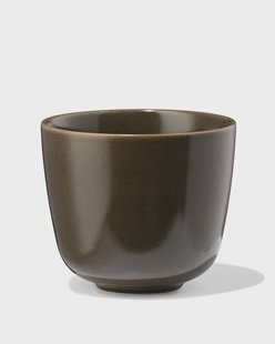 HEMA Cappuccinomok 325ml Puur aardewerk donkerbruin (donkerbruin)