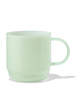 HEMA Cappuccinomok 400ml glas groen (groen)