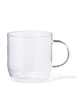 HEMA Cappuccinomok 440ml glas transparant (transparant)