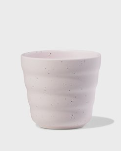 HEMA Koffiekopje 200ml Trend aardewerk roze spikkels (roze)