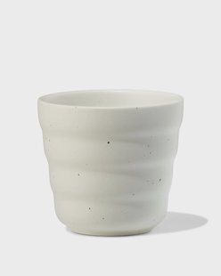 HEMA Koffiekopje 200ml Trend aardewerk grijs spikkels (grijs)