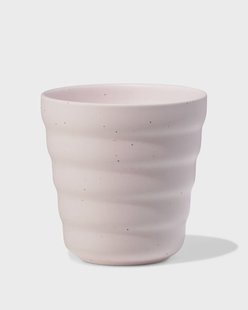 HEMA Cappuccinomok 300ml Trend aardewerk roze spikkels (roze)