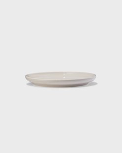 HEMA Gebaksbordje Ø16.5cm Knap new bone china grijs (grijs)