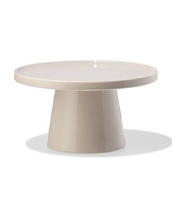 HEMA Taartplateau Ø18cm Knap new bone china grijs (grijs)