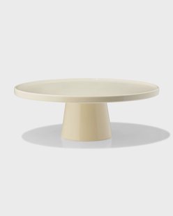 HEMA Taartplateau Ø28cm Knap new bone china geel (geel)