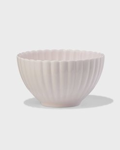 HEMA Kom Ø12cm Trend aardewerk roze bloem (roze)