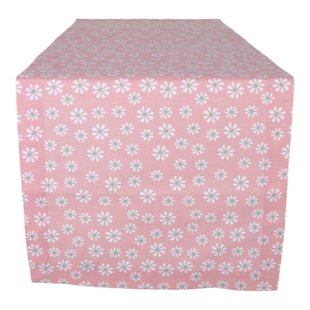 Daisy Flowers Tafelloper Roze 50x140 Cm