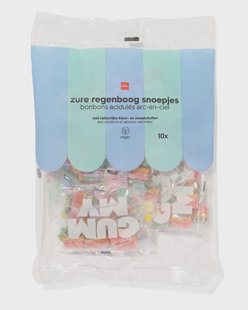 HEMA Regenboog zure matjes uitdeelzak - 10 stuks