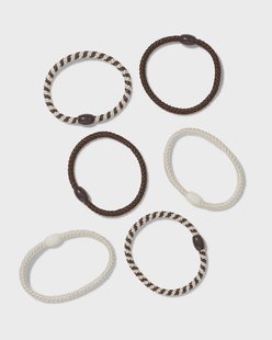 HEMA Haarelastieken dun versierd - 6 stuks