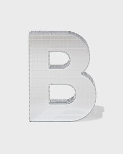 HEMA Discoletter B 10x9x10cm (zilver)