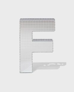 HEMA Discoletter F 10x9x10cm (zilver)