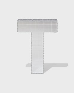 HEMA Discoletter T 10x9x10cm (zilver)