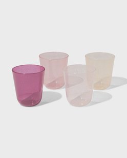 HEMA Herbruikbare bekers 250ml glitter - 4 stuks