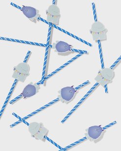 HEMA Rietjes papier monster - 10 stuks