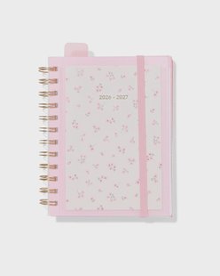 HEMA Schoolagenda met insteek 2026-2027 10x15cm bloem