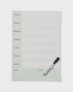 HEMA Zelfklevende weekplanner 24x34cm groen