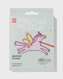 HEMA Glaslook verfset eenhoorn