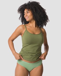 HEMA Damesslip perfect comfort katoen groen (groen)