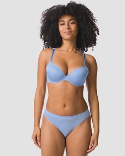HEMA Damesstring micro naadloos blauw (blauw)