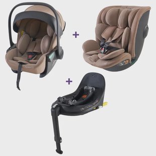 Bundel Prénatal autostoel Sunny, Sacha & base taupe