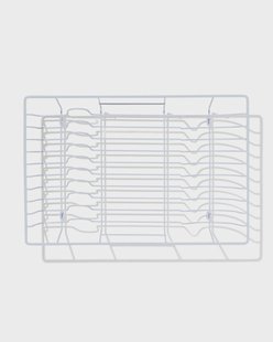 HEMA Afdruiprek 30x45x10.5cm metaal wit
