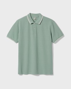 HEMA Herenpolo Denton piqué zeegroen (zeegroen)